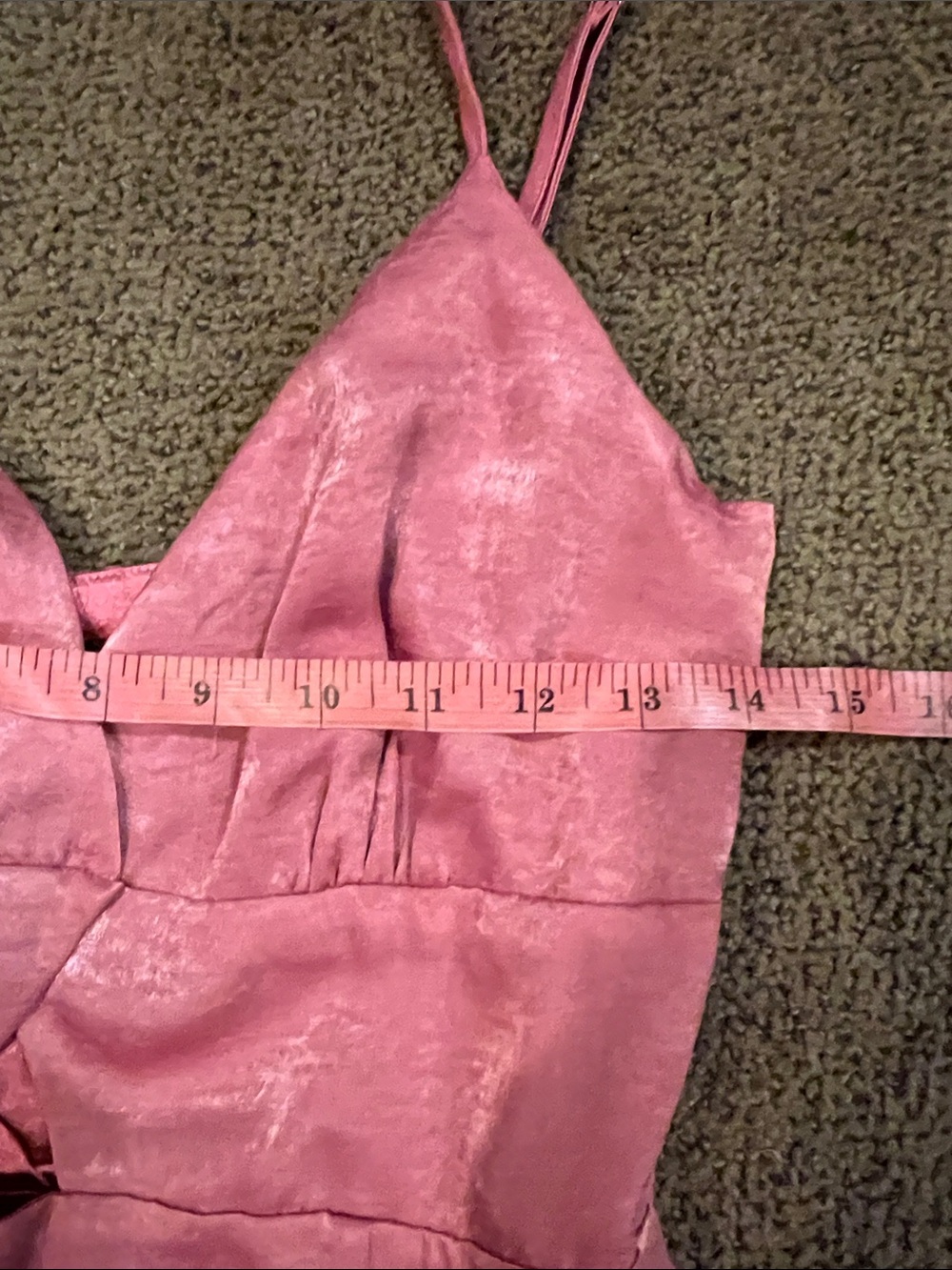 Lulu’s women’s small gown pink shiny Macy formal - Picture 7 of 10